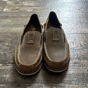 Ariat Youth Dark Brown Slip-On Moccasin Loafers